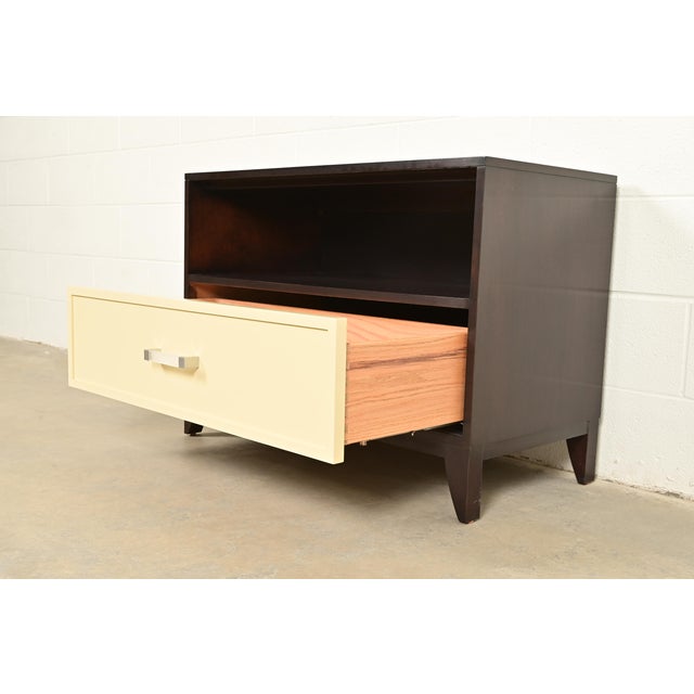Kindel Furniture Modern Hollywood Regency Cabinet or Bedside Chest For Sale In South Bend - Image 6 of 12