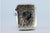 Metal Silver Matchbox with Plant Motifs Surrounding Monogram Card and Hanging Ring For Sale - Image 7 of 8