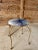 Vintage Coastal Regency Iron Nautilus Shell Back Vanity Stool For Sale - Image 9 of 9