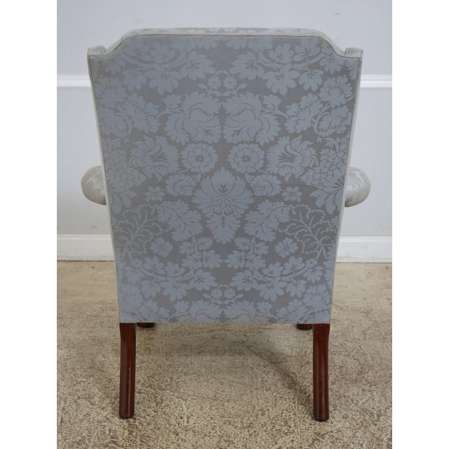 Kindel Furniture Pair Kindel Winterthur Collection Philadelphia Wing Chairs For Sale - Image 4 of 12