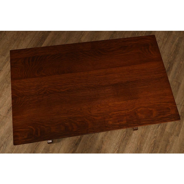 Gustav Stickley Antique Mission Oak Library Table For Sale - Image 4 of 15