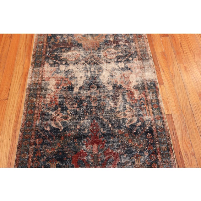 Nazmiyal Collection Antique Malayer Runner Rug For Sale In New York - Image 6 of 9