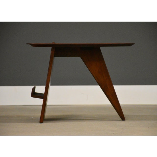 1950s 1950s Refinished Magazine Rack End Table by Jens Risom For Sale - Image 5 of 9