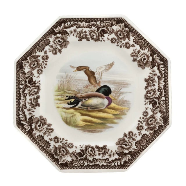 2020s Spode Woodland Octagonal Plate 9.5", Mallard For Sale - Image 5 of 5
