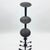 Hand Forged Iron Candelabra Set of 3 (78-98cm) Antique Copper Double Stem with Hercules Knot Detail For Sale - Image 6 of 9