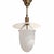 1900 - 1909 Early 20th Century American Milk Glass Pendant Light Fixture For Sale - Image 5 of 12