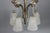 Art Deco French Brass Five-Light Chandelier with White Glass by Degué, 1930s For Sale - Image 9 of 18
