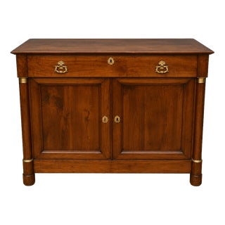 19th Century Empire Walnut Sideboard For Sale