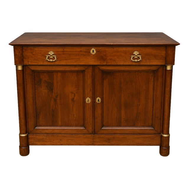 19th Century Empire Walnut Sideboard For Sale