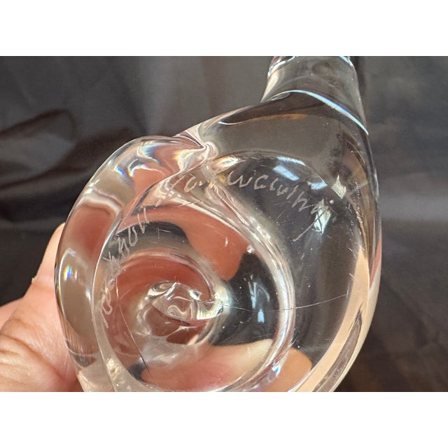 Swedish Mid Century Modern Art Glass Snail Figurine Paperweight For Sale - Image 14 of 17