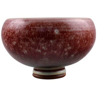 Berndt Friberg Studio Pottery Vase Modern Swedish Design For Sale