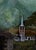 Under the Matterhorn - Acrylic on Canvas A sleepy village sits under the shadow of the Matterhorn in this Swiss-style...