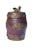 Late 19th Century Chinese Mahogany Barrel Box With Brass Mounts For Sale In San Diego - Image 6 of 11