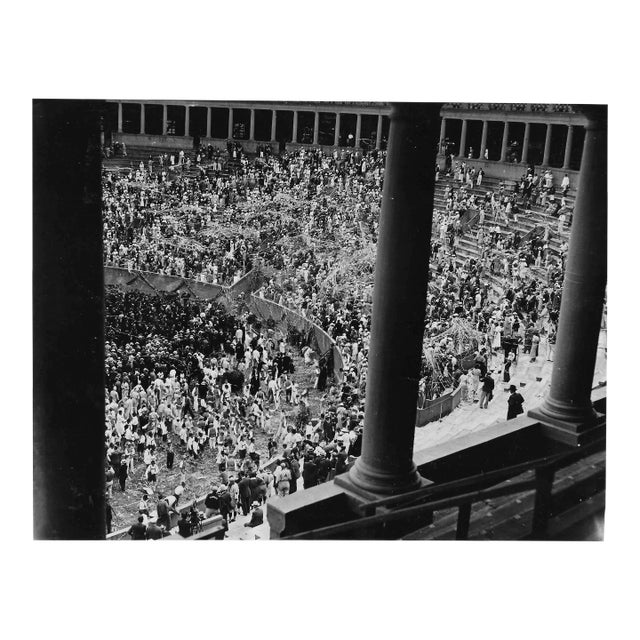 1934 Harvard University Class Day Confetti Photograph For Sale