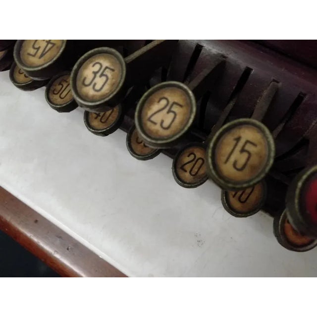 Vintage Cash Register by Giuseppe Regosa & Figli Turin, 1920s For Sale - Image 9 of 13