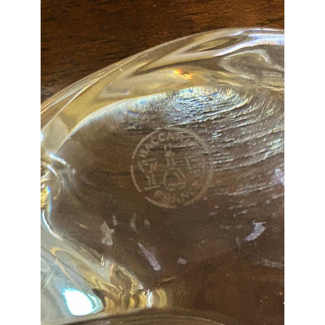 Transparent 2000’s Baccarat Crystal Cat Figurine For Sale - Image 8 of 8