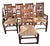 1990s Eight Charles Shackleton Hand-Hewn American Cherry Cottage Dining Chairs With Rush Seats For Sale