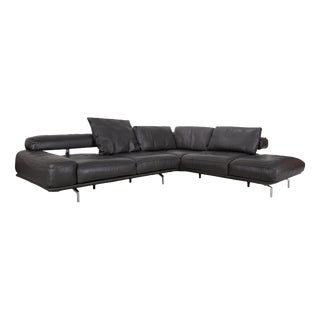 Shine Leather Corner Sofa from Ewald Schillig For Sale