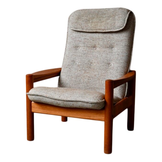 Danish Teak Armchair from Domino Möbler, 1960s For Sale