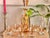 Glass Vintage Art Deco Amber Cut Floral Etched Crystal Decanter Set With 6 Glasses - 7 pcs For Sale - Image 7 of 12