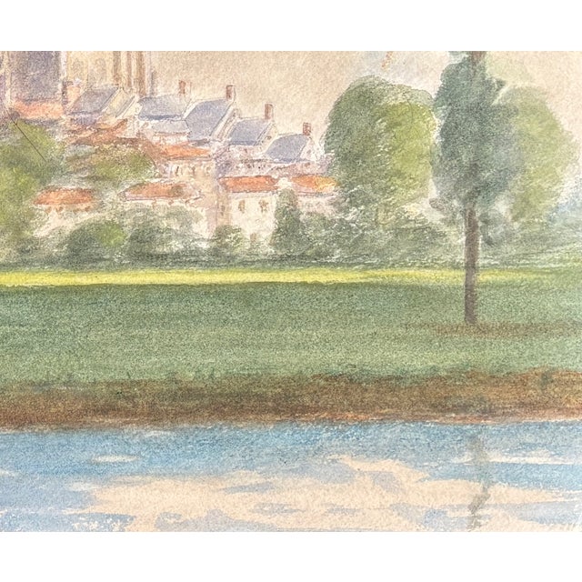 1960s Watercolor; Harold Latham; The Cathedral Church of Our Lady and St. Philip Howard Arundel, West Sussex, England For Sale In Charlotte - Image 6 of 9