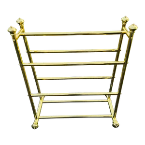 Vintage 1980s Brass Blanket Stand