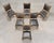 Art Deco Set of Six Michael Taylor Regency Style Leather Dining Chairs For Sale - Image 3 of 18