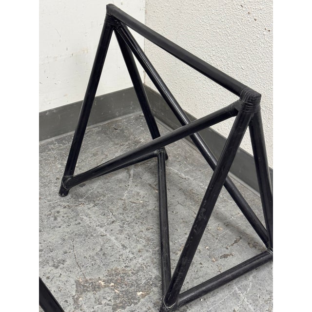 Black McGuire Furniture Hawkins Sawhorse Bases, Pair For Sale - Image 8 of 12