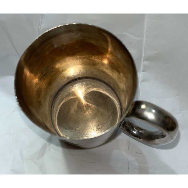Vintage 1880 Silverplate Pint Tankard Cricket Club Trophy For Sale - Image 9 of 9