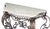 Mid-Century Modern 20th Century, Iron Console Carrara Marble Top For Sale - Image 3 of 10