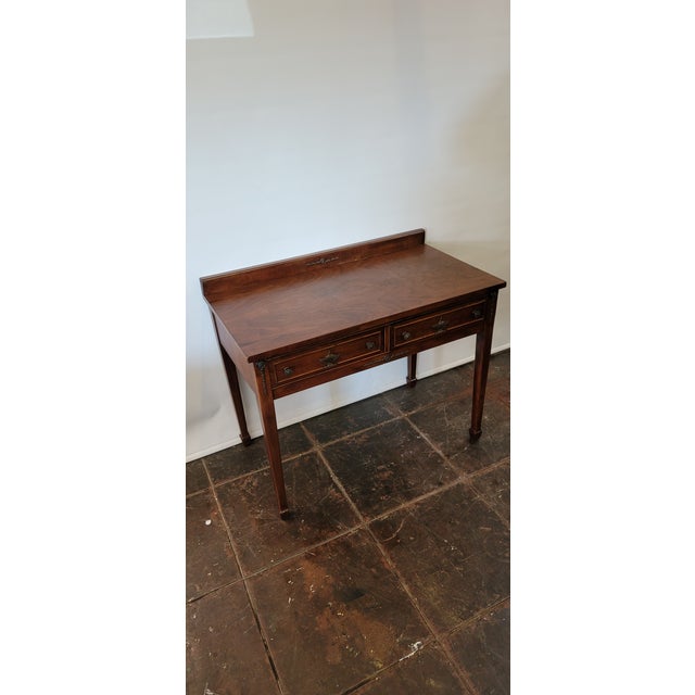 Antique Chippendale 1920s Revell & Company Chicago Writing Desk Mahogany For Sale - Image 9 of 10