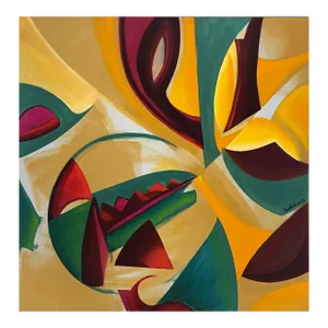 Barbara Beretich Abstract Oil Painting, "Galaxy" Signed 2013