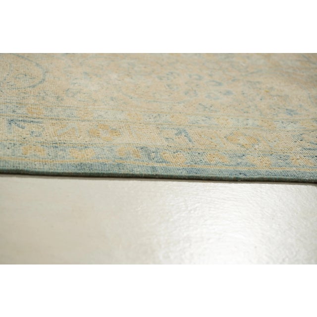Blue Antique Circa 1900 Tabriz Gole-Farang Rug 9'5 X 16' For Sale - Image 8 of 10