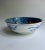 Circa 1940's Japanese Juzan Gama Blue and White Porcelain All Purpose Serving Bowl / Dish. Rice. Noodles. Soup. Udon....