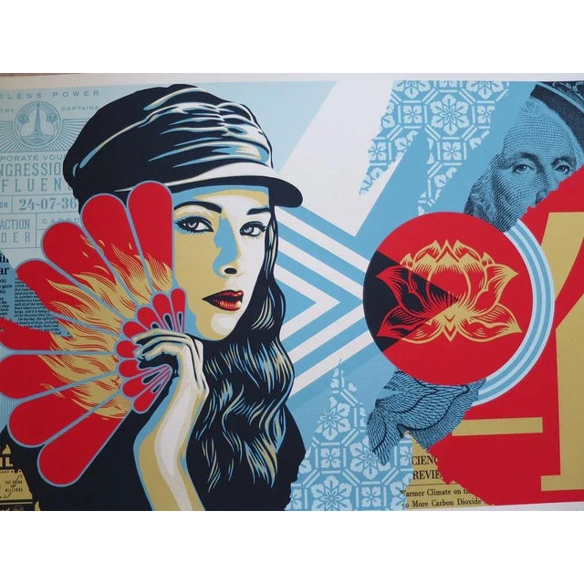 Contemporary Shepard Fairey (Obey), Fan the Flames, 2019, Screenprint For Sale - Image 3 of 10