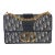 Blue Oblique Dior 30 Montaigne Chain Bag For Sale