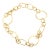 Vintage Italian 18k Gold Modernist Open Link Necklace For Sale