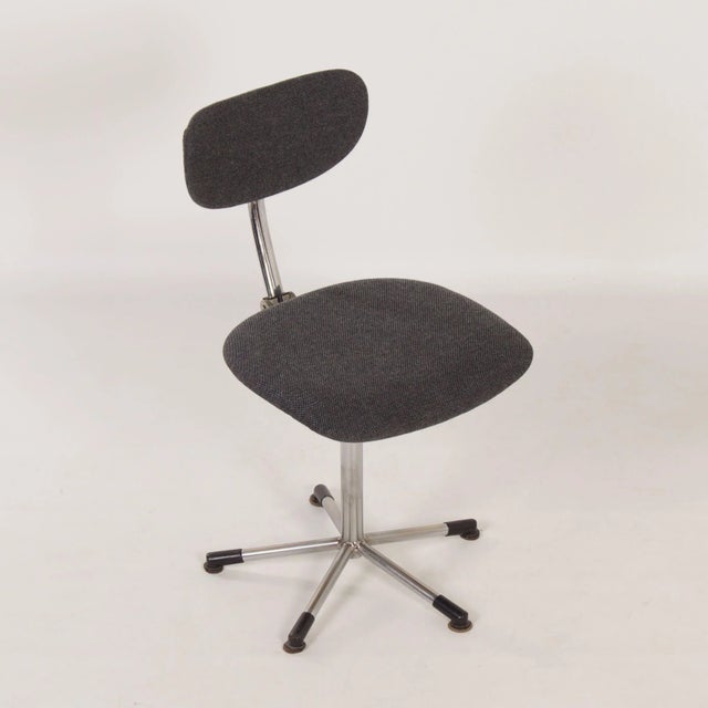 Vintage Grey Desk Chair, 1960s For Sale - Image 3 of 12