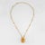 Citrine Pineapple 18k Yellow Gold 22" Chain Necklace For Sale - Image 4 of 4