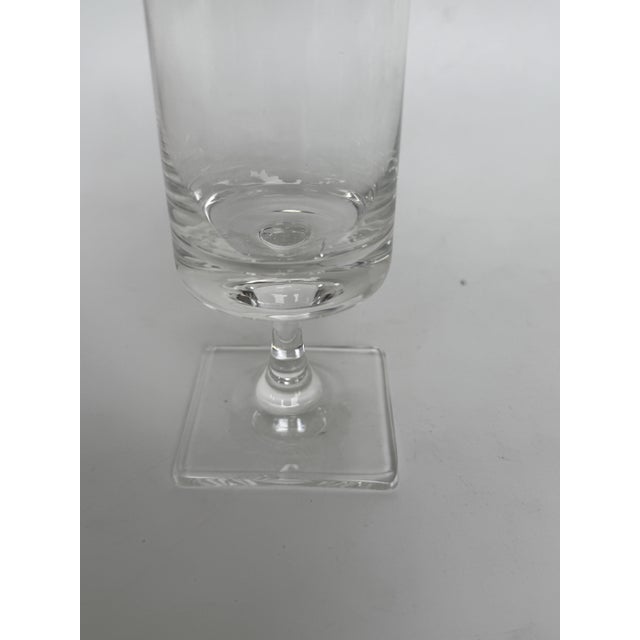 Mid-Century Modern Berlin Clear Foot Wine Glass by Georg Jensen for Rosenthal Studio Line, 1960s, Set of 6 For Sale - Image 3 of 7