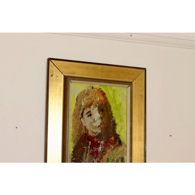 Bertil Wahlgren, Two Children, 1960s, Oil on Canvas, Framed For Sale - Image 7 of 11