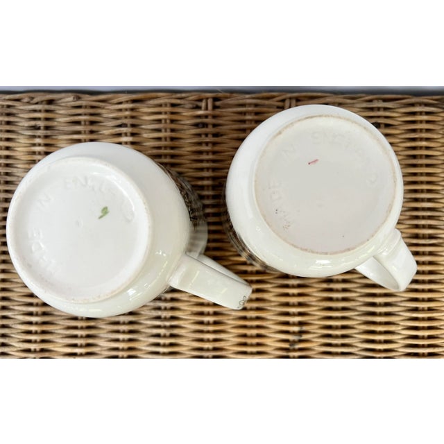 English Johnson Bros. "The Friendly Village" Coffee Mugs- a Pair For Sale In Charleston - Image 6 of 8