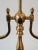 20th Century Brass 2 Light Table Lamp With Shade For Sale - Image 4 of 8