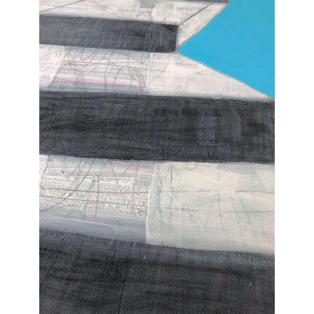 Ascent and Cubes Abstract Mixed-Media Painting by CL Auker For Sale - Image 9 of 9