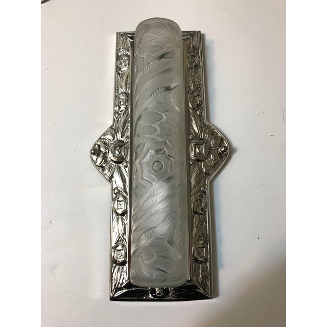 Schneider French Art Deco Floral Wall Sconces - a Pair For Sale - Image 10 of 13