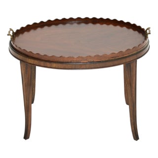 Antique Sheraton Tray Top Coffee Table, 1900s For Sale