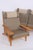 Hans J. Wegner modular living room set, consisting of four armchairs and two sets of armrests. The four modules can be...