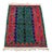 Green and Red Vintage Turkish Kilim Rug - 33" X 43" For Sale