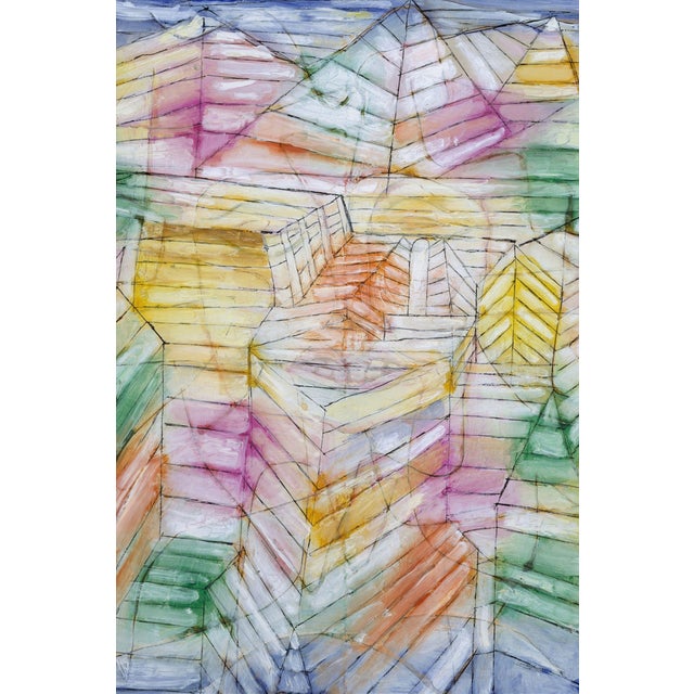 Not Yet Made - Made To Order 1920 Theater Mountain Construction Modernist Multicolor Fine Art Print Triptych by Paul Klee, 12" X 18" Per Panel For Sale - Image 5 of 7