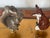 1970s Two Cute Squirrel and Fox Figurines Lamp Finials For Sale - Image 4 of 4
